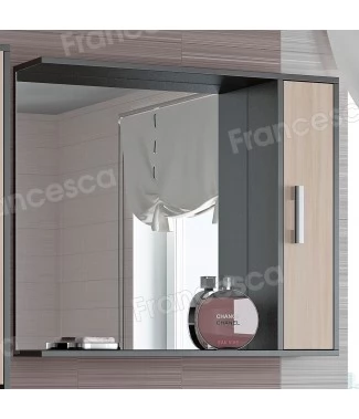 Шкаф-зеркало Francesca Eco 85 дуб-венге
