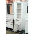 Пенал Венеция Forte 30 напольный, белый (левый). Фото 2
