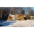 Маскировочная сетка Manver Поле 3х3 м - камуфляжная для охоты, забора, навеса. Фото 2