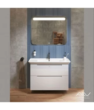 Комплект мебели Alavann Berta 105 белый зеркало largo 100