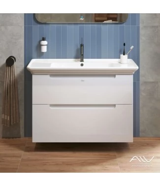 Тумба с раковиной Alavann Berta 105 белая