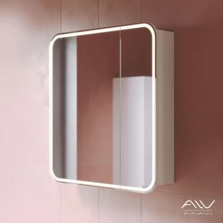 Зеркальный шкаф Alavann Lana 80 белый