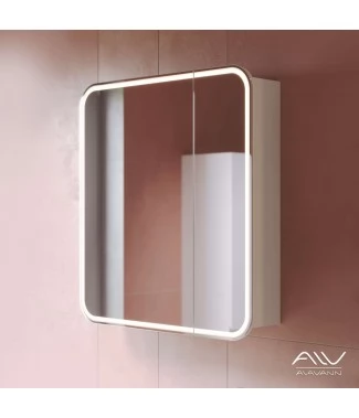 Зеркальный шкаф Alavann Lana 80 белый