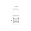 Комплект мебели ASB-Woodline Салерно 80 белая, патина серебро. Фото 7