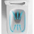 Унитаз компакт CeramaLux 2171 с бачком и сиденьем микролифт. Фото 2