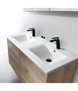 Раковина-чаша CeramaLux YJ809-120 на две раковины, белая