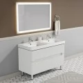 Тумба с раковиной Sanvit Форма 120 белый глянец. Фото 4