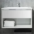Комплект мебели Sanvit Контур 80 белая глянцевая. Фото 4