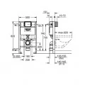 Инсталляция Grohe Rapid SL 38526000 для унитаза, высота 0.82 м. Фото 3