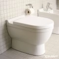 Крышка-сиденье Duravit Starck 3 0063890000 с микролифтом, петли хром. Фото 1