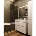 Тумба с раковиной Style Line Атлантика 100 Люкс Plus напольная, антискрейч. Фото 1