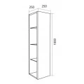 Пенал 1Marka КУБ/Cube 25П Белый глянец. Фото 1