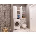 Шкаф навесной 1Marka ЭЛЕГАНТ/Wall 67 2д Белый глянец. Фото 2