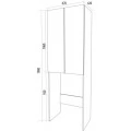 Шкаф навесной 1Marka ЭЛЕГАНТ КЛАССИК/Wall Classic 67 2д. Белый глянец. Фото 1
