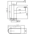 Смеситель Aquanet Arctic AF520-10СW для раковины. Фото 1