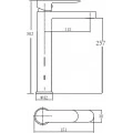 Смеситель Aquanet Practic AF300-11С для раковины. Фото 1
