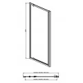 Душевая дверь Акватек AQ ARI PI 10020BL 100 см черный. Фото 1