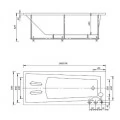 Акриловая ванна Aquatek Либра LIB150N-0000002 150x70 с фронтальным экраном (слив слева). Фото 1