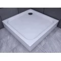 Акриловый поддон для душа Aquatek 100x100 квадрат белый с ножками с фронтальным экраном. Фото 3