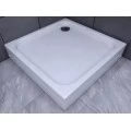 Акриловый поддон для душа Aquatek 80x80 белый с ножками с фронтальным экраном. Фото 2