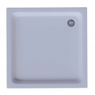 Акриловый поддон для душа Aquatek 80x80 белый с ножками с фронтальным экраном