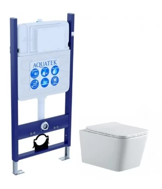 Комплект Aquatek SET AQUATEK ЛИБРА N-14 инсталляция INS-0000014 с унитазом AQ0530N-00 с сиденьем микролифт