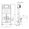 Комплект Aquatek SET AQUATEK ЛИБРА N-14 cm инсталляция INS-0000014 с унитазом AQ1148N-00 с сиденьем микролифт. Фото 1