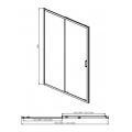 Душевая дверь Акватек AQ ARI RA 12020BL 120 см черный. Фото 1