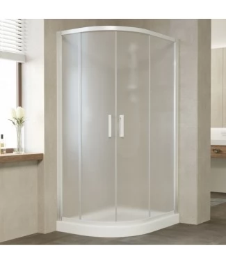 Душевой уголок Vegas Glass ZS-F 120*80 01 10 профиль белый, стекло сатин