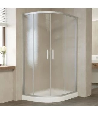 Душевой уголок Vegas Glass ZS-F 120*100 07 02 профиль матовый хром, стекло шиншилла