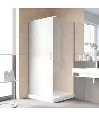 Душевой уголок Vegas Glass AFP-Fis Lux 120*90 07 10 L профиль матовый хром, стекло сатин