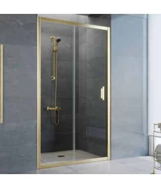 Душевая дверь в нишу Vegas Glass ZP 100 07 R04 профиль матовый хром, стекло ретро
