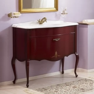 Тумба с раковиной Caprigo 11013 со стекл.раковиной