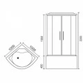 Душевая кабина Royal Bath RB 100NRW-С 100x100. Фото 4