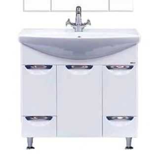 Тумба с раковиной 85 15.10 М белый