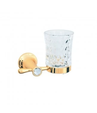 Стакан для зубных щеток Boheme Chiaro 10504 золото