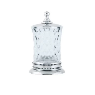 Стакан для ватных дисков Boheme Brilliante 10444 хром