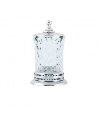 Стакан для ватных дисков Boheme Brilliante 10444 хром