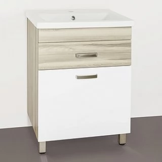 Тумба с раковиной Style Line Ориноко 60 с бельевой корзиной