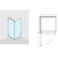 Душевой уголок UnitGlass CELESTA GS-D-60/85. Фото 4