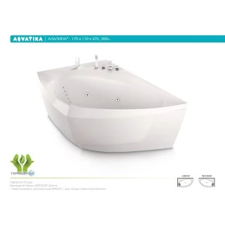 Акриловая ванна Aquatika Альпина 170x110 BASIC