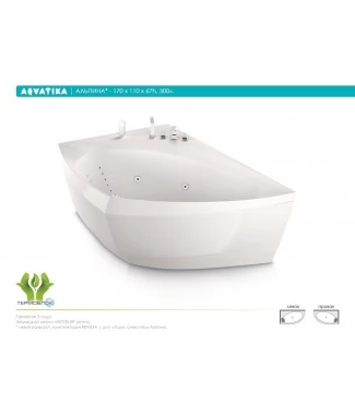 Акриловая ванна Aquatika Альпина 170x110 BASIC