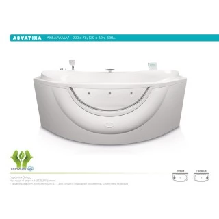 Акриловая ванна Aquatika Акварама 200x130 BASIC