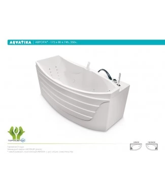 Акриловая ванна Aquatika Аврора 175x80 BASIC