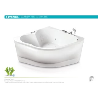 Акриловая ванна Aquatika Матрица 155x155 BASIC