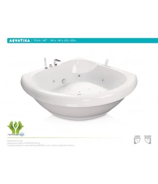Акриловая ванна Aquatika Тема 140x140 BASIC