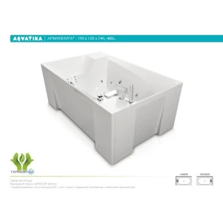 Акриловая ванна Aquatika Архитектура 190x120 STANDART