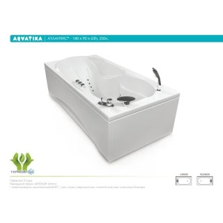Акриловая ванна Aquatika Атлантис 180x90 BASIC