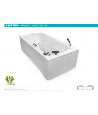 Акриловая ванна Aquatika Атлантис 180x90 BASIC
