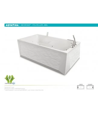 Акриловая ванна Aquatika Аксиома 175x95 BASIC